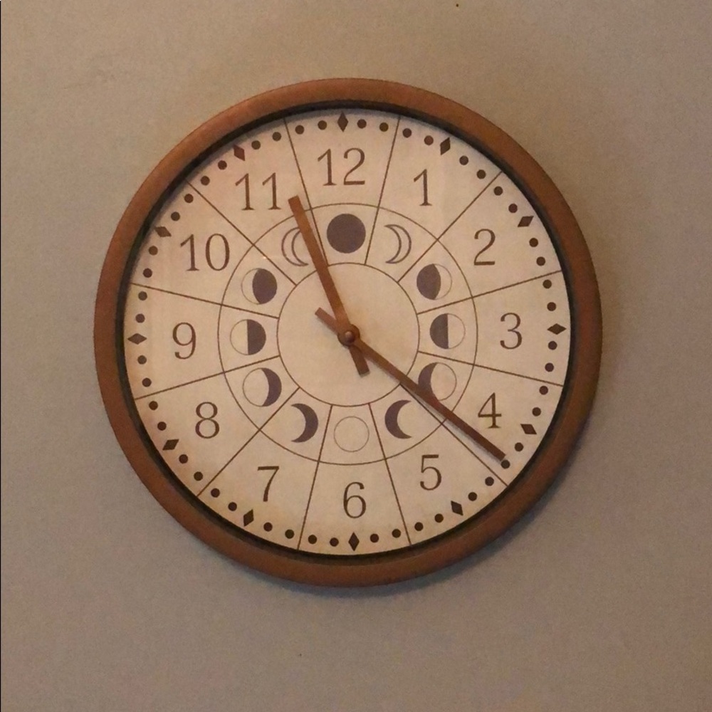 Moon phase clock
